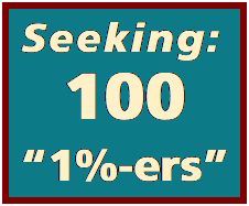 Text Box:  Seeking:
100
1%-ers
